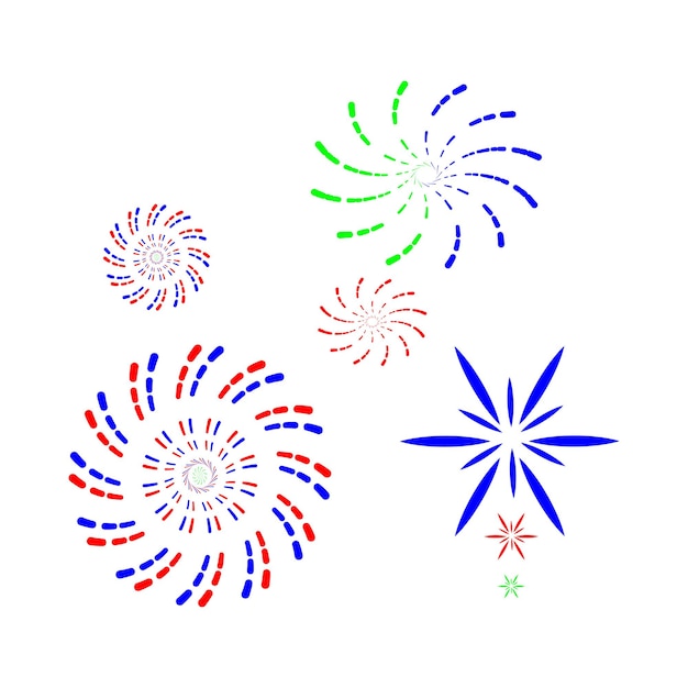icono de fuegos artificiales imagen ilustración vectorial del logotipo