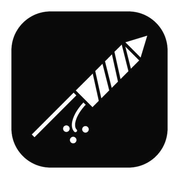 El icono de los fuegos artificiales