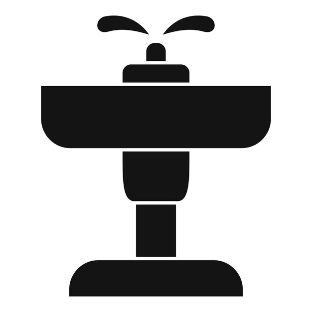 Icono de fuente de agua potable Ilustración simple del icono de vector de fuente de agua potable para diseño web aislado sobre fondo blanco
