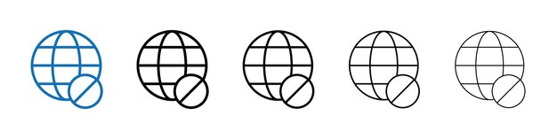 icono fuera de línea logotipo vectorial de esquema para UI web