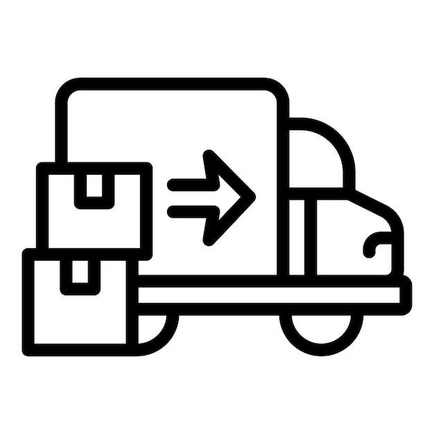 Icono de furgoneta de entrega de seguimiento Icono de vector de furgoneta de entrega de seguimiento para diseño web aislado sobre fondo blanco