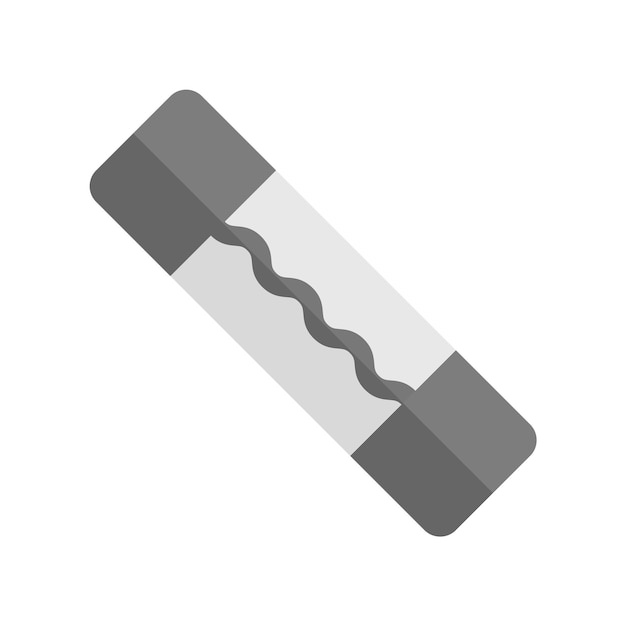 Icono de fusible eléctrico en estilo de color plano