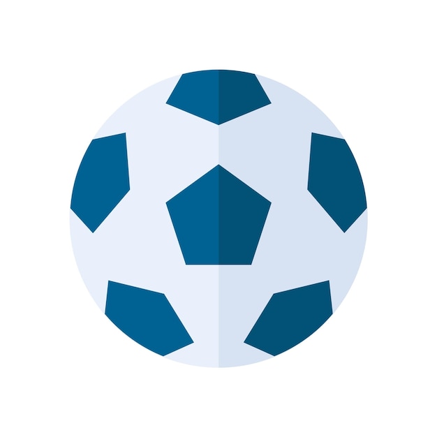 Icono de fútbol en estilo de color plano