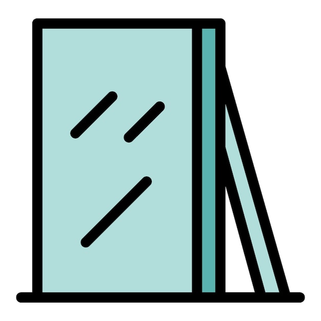 El icono del gabinete del dermatólogo es el vector de la salud de la clínica. La enfermedad seca es de color plano.