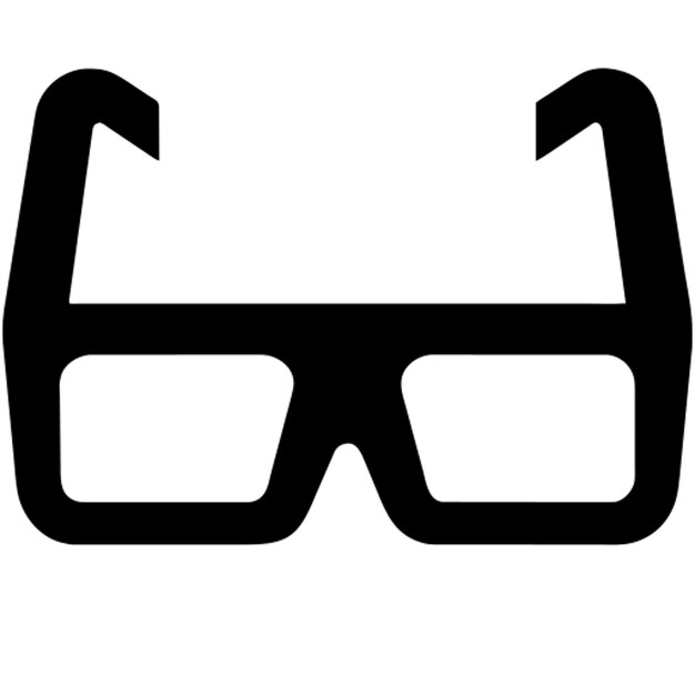 El icono de las gafas 3D