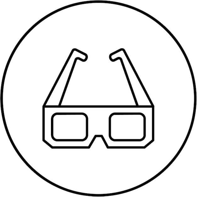 El icono de las gafas 3D