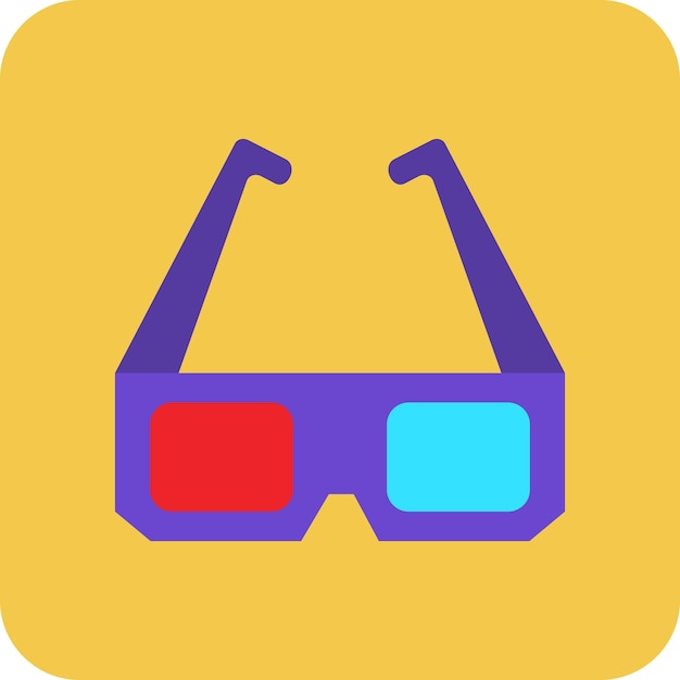 El icono de las gafas 3D