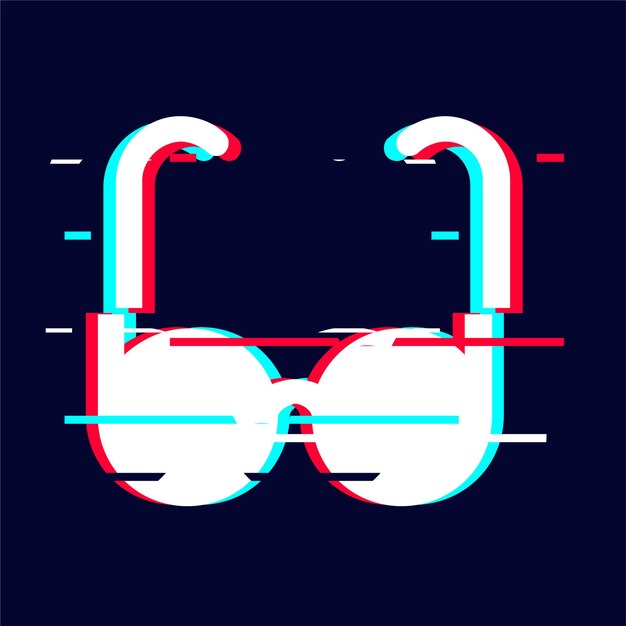 El icono de las gafas falladas que atrae la atención