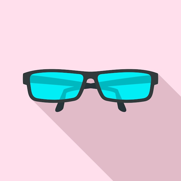 Icono de gafas Ilustración plana de icono de vector de gafas para diseño web