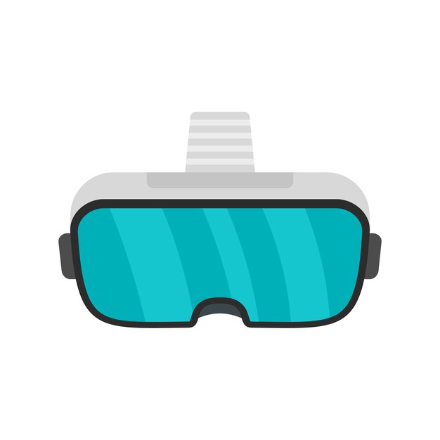 Icono de gafas de juego de vidrio ilustración plana de icono de vector de gafas de juego de vidrio para diseño web