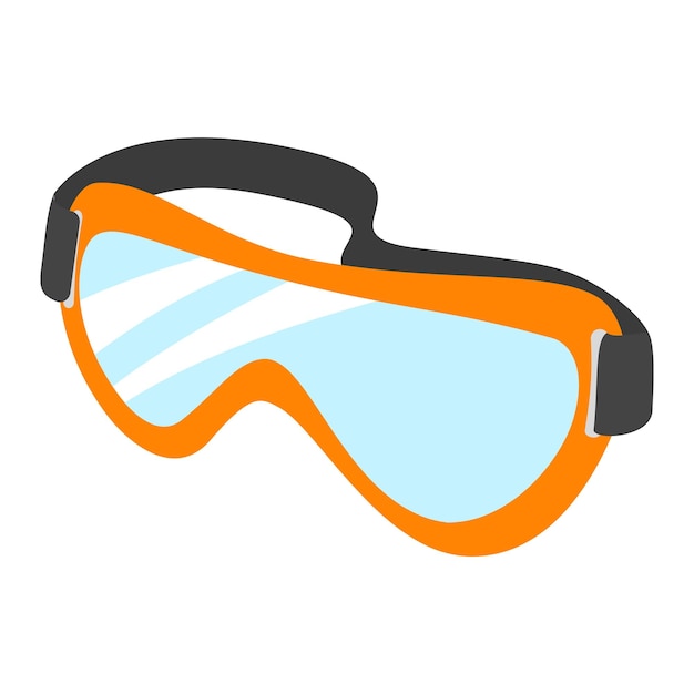 Vector icono de gafas protectoras ilustración plana del icono de vector de gafas protectoras para diseño web