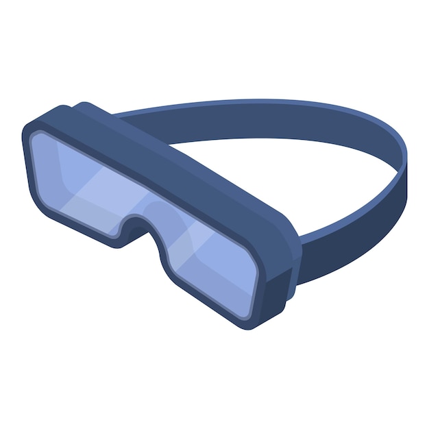 Icono de gafas protectoras Isométrico del icono de vector de gafas protectoras para diseño web aislado sobre fondo blanco