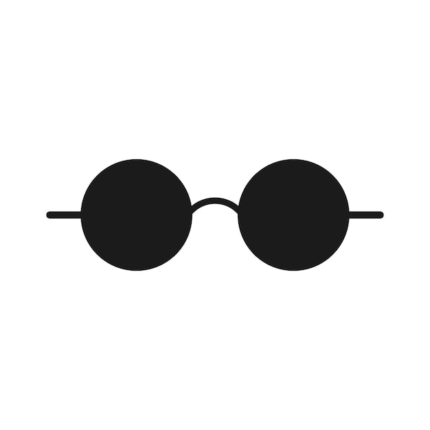 El icono de las gafas de sol gafas symbolvector ilustración aislado sobre fondo blanco.