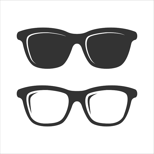 Vector icono de gafas de sol gafas vector ilustración de gafas de sol icono de gafas signo simple