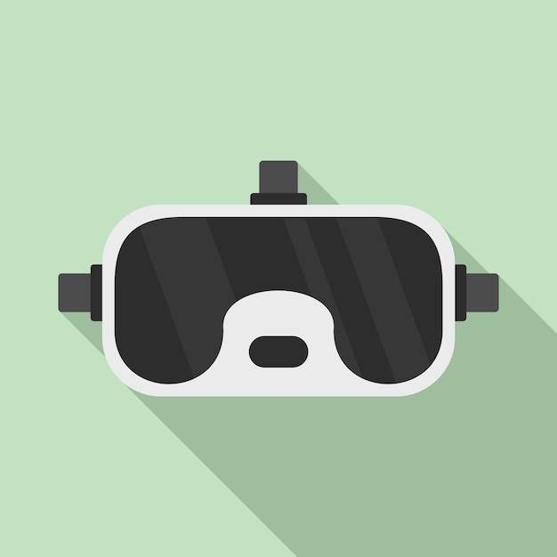 Icono de gafas VR Ilustración plana del icono de vector de gafas VR para diseño web
