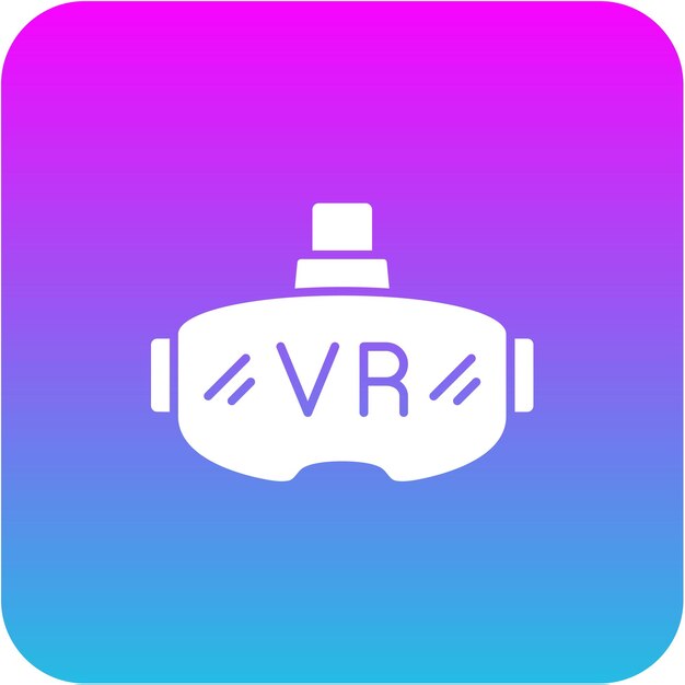 Vector icono de las gafas vr