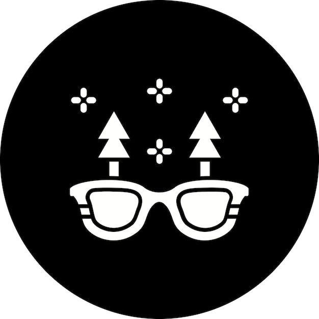 Vector icono de las gafas