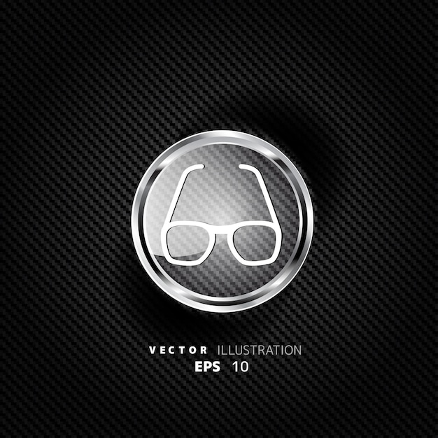 Vector el icono de las gafas