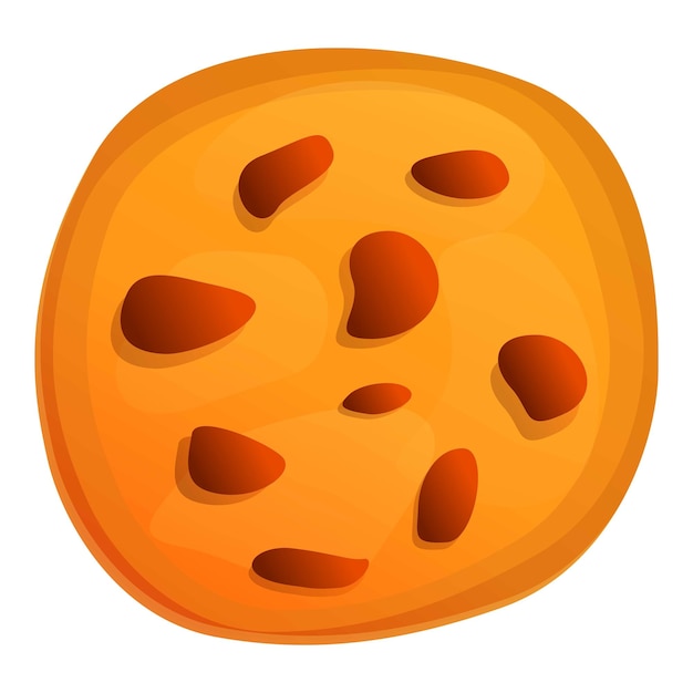 Icono de galleta de cocina Caricatura de icono de vector de galleta de cocina para diseño web aislado sobre fondo blanco