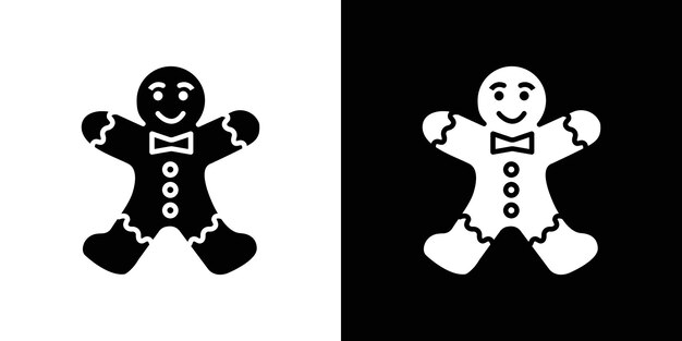 Icono de galleta de hombre Vector plano aislado en contorno