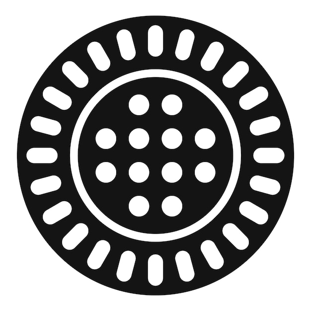 Icono de galleta snack Ilustración simple del icono de vector de galleta snack para diseño web aislado sobre fondo blanco