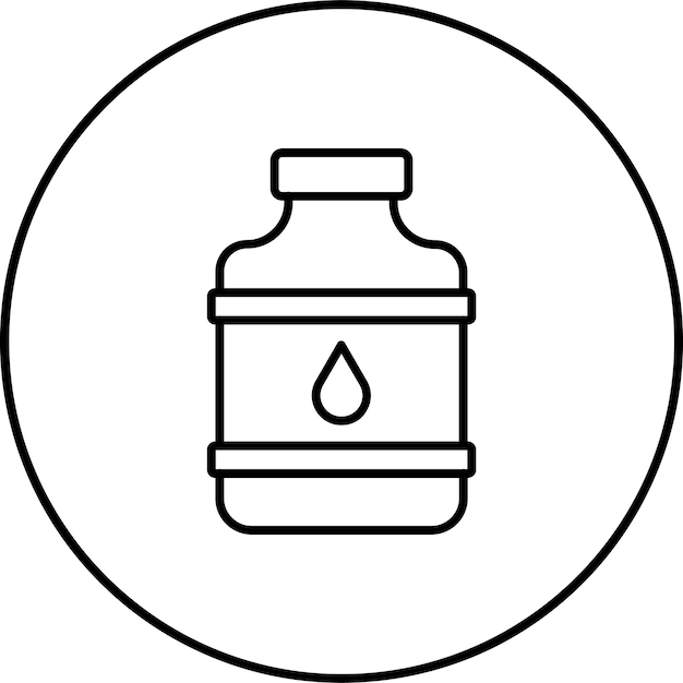 Icono del galón de agua
