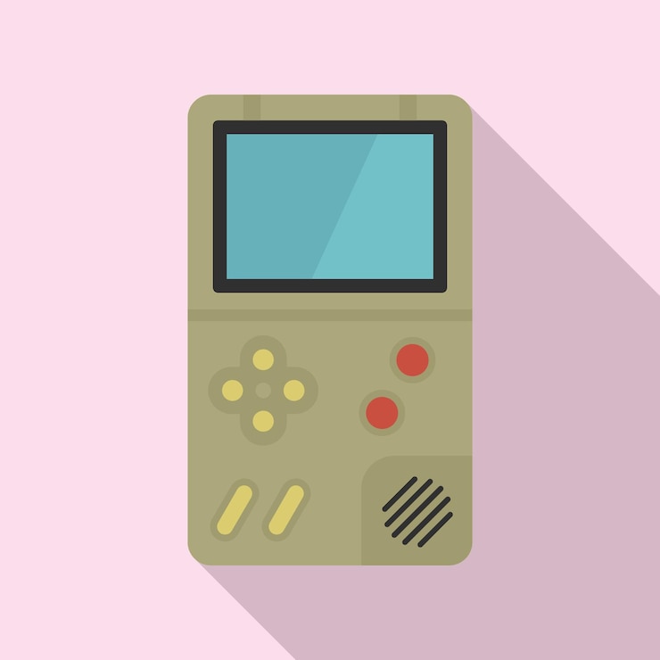 Vector icono de gameboy ilustración plana del icono de vector de gameboy para diseño web