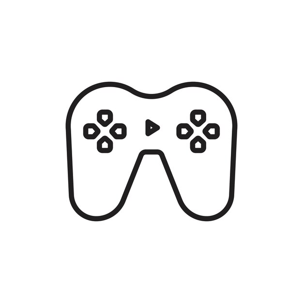 El icono del gamepad tiene un contorno delgado simple