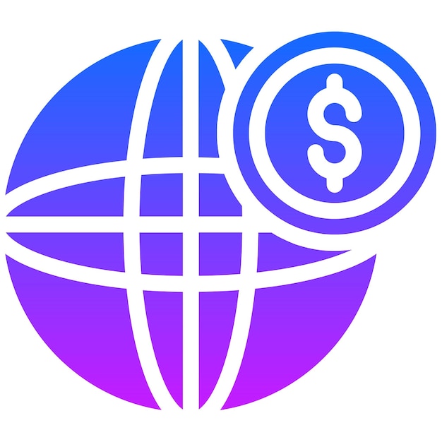 Icono de ganancias globales