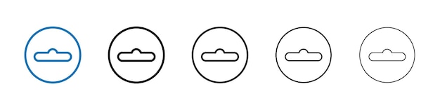 Icono de gancho de euro Logotipo vectorial de esquema para la aplicación web