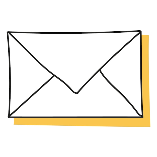 Icono de garabato de diario Banner dibujado a mano o elemento para diario de cuaderno y planificador Estilo de garabato de garabatos Ilustración vectorial