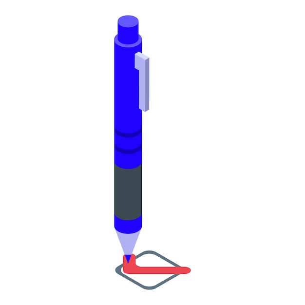 Icono de garantía de calidad aprobado Isométrico de icono de vector aprobado de garantía de calidad para diseño web aislado sobre fondo blanco