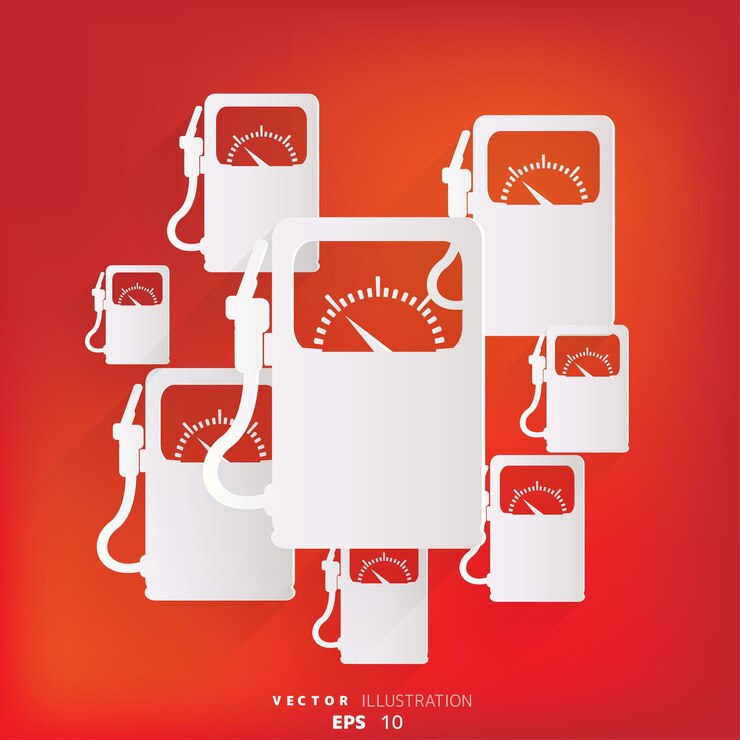 Vector el icono de la gasolinera