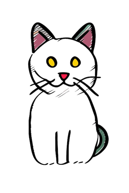 icono de gato relleno desigual
