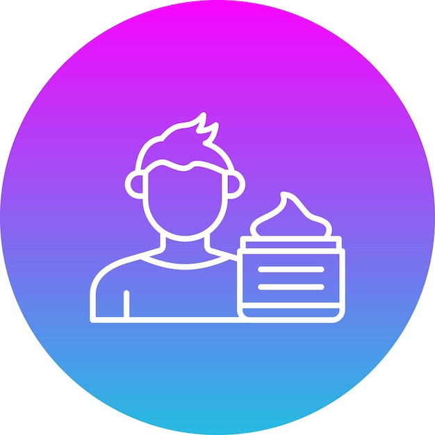Icono de gel para el cabello