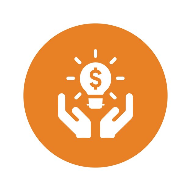 Icono de generación de ideas creativas