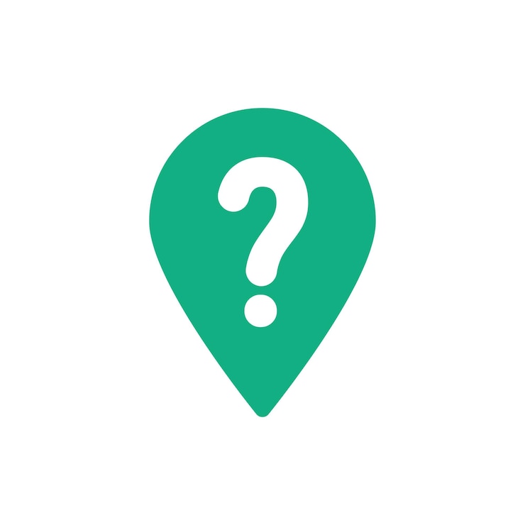 Vector icono de geoetiqueta verde como encontrar el lugar correcto tendencia plana elemento web de diseño de logotipo de información de punto de control simple moderno aislado en blanco concepto de pictograma de geolocalización o signo de inicio del buscador