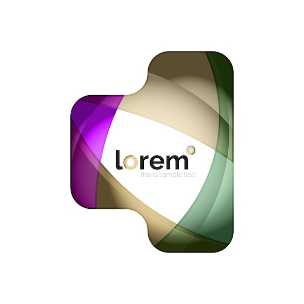 Icono geométrico abstracto del logotipo