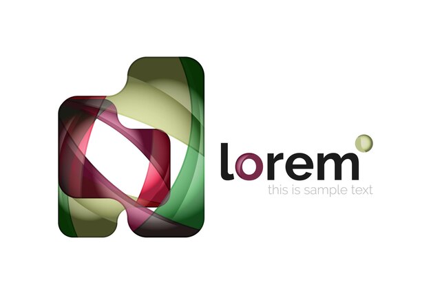 Icono geométrico abstracto del logotipo
