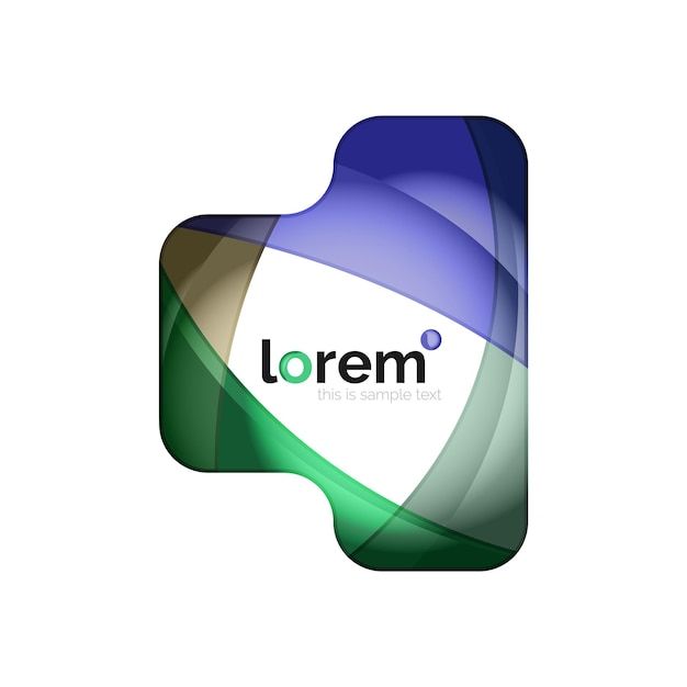 Icono geométrico abstracto del logotipo