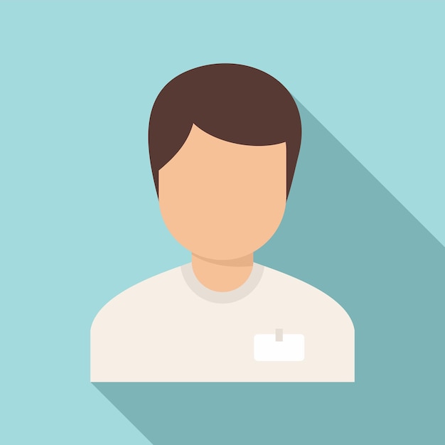 Icono del gerente de la oficina de sociología Ilustración plana del icono de vector del gerente de la oficina de sociología para el diseño web