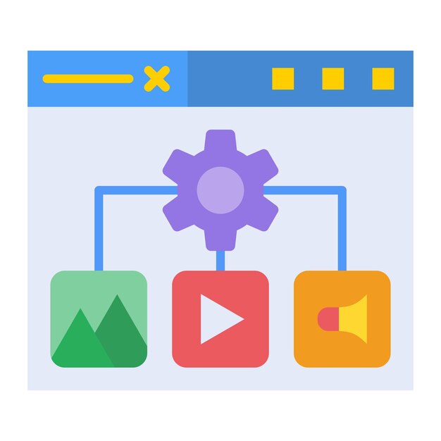 Icono de gestión de contenidos