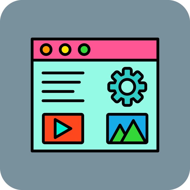 Icono de gestión de contenidos