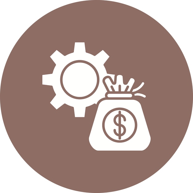 Icono de gestión de dinero