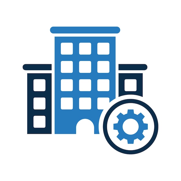 Icono de gestión de la organización de la empresa