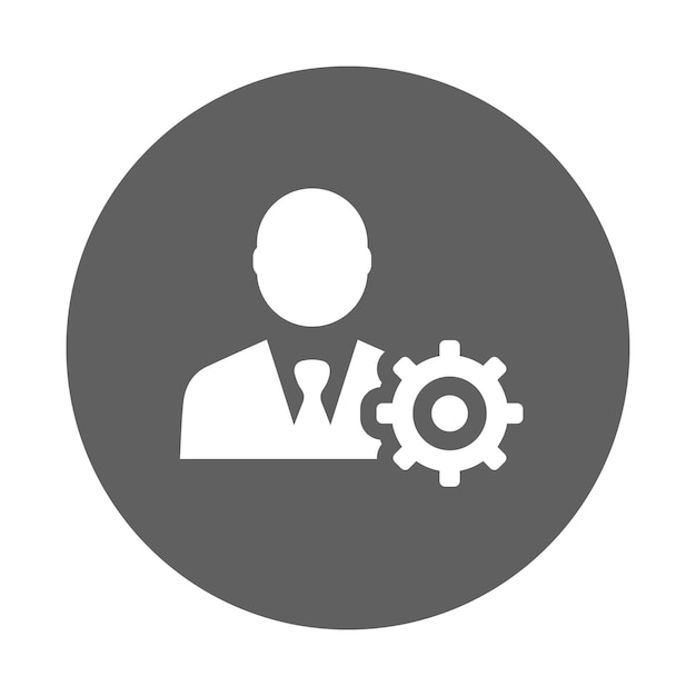 Ícono de gestión de SEO Gráficos vectoriales grises