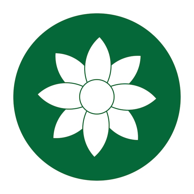 Icono de girasol vector logo