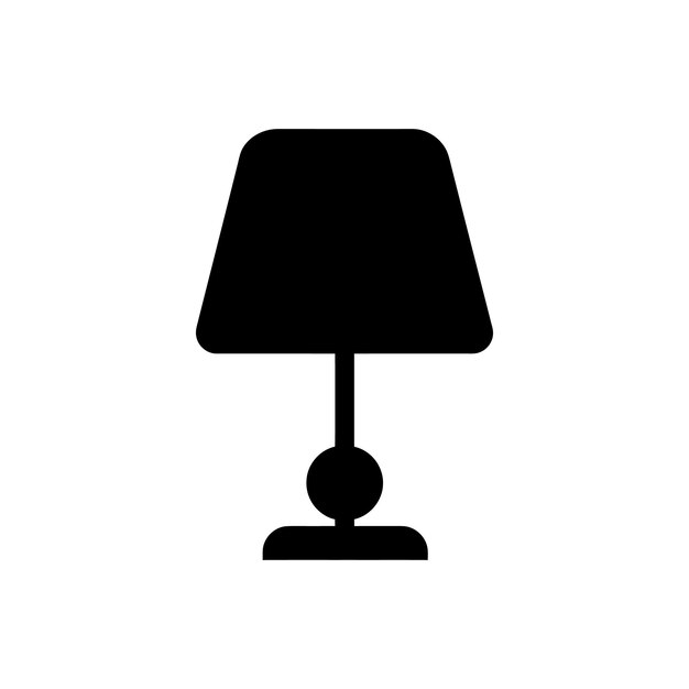 Icono del glifo de la lámpara Ilustración vectorial simple