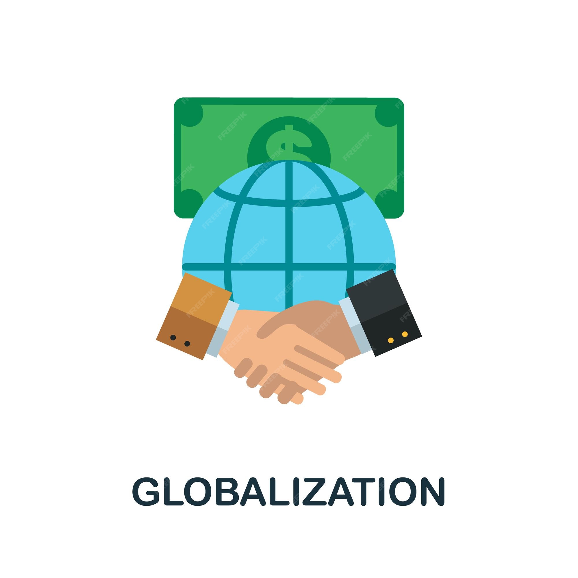 Ícono de globalización elemento simple de la colección económica ícono de  globalización creativa para plantillas de diseño web, infografías y más |  Vector Premium