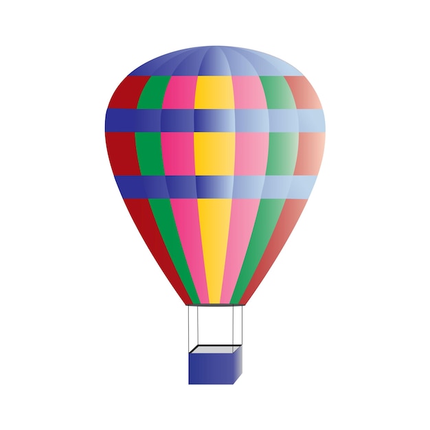 Icono de globo de aire caliente para diseño gráfico y web